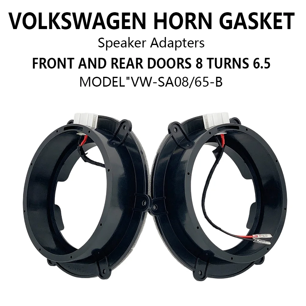 For Volkswagen Magotan Sagitar Tiguan Skoda Octavia Audio Mount 6.5 8 Inch Special with Lossless Plug 1pair Car Speaker Adapter