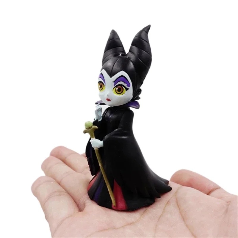 Disney Q-Series Villain Collection Set - Discendenti 2 Evil Queen Poseable Action Figure 8 cm Modello Q-Style Toy Gift per ragazze