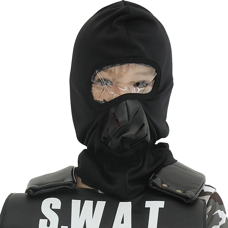 Divertido Disfraz de Camuflaje de Counter-Strike para Niños, para Fiestas de Halloween, Accesorios de Escenario y Actuaciones