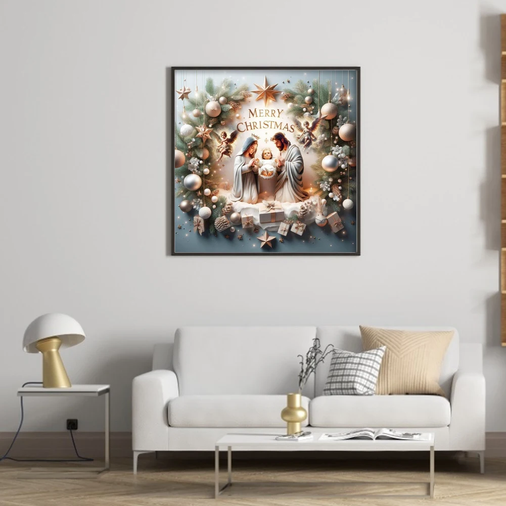 

Набор для вышивания крестиком «Рождество» на хлопковой канве 14CT с готовым рисунком