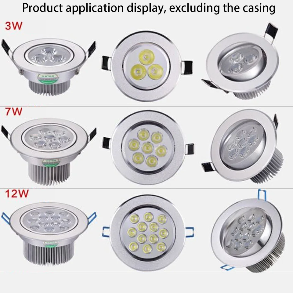 LED Ceiling Lamp Renovation Light Board 3W 5W 7W 9W 12W With Wire LED 2835 Light Bead Track Spotlight Light Source Board