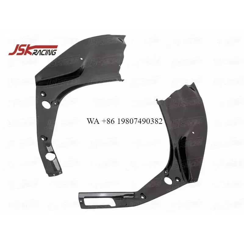 Wmwmnu 4pcs Carbon Fiber Front Trunk Lid Kit for F488 GTB Spider LHD Replacement Hood Cover Body Parts Accessories