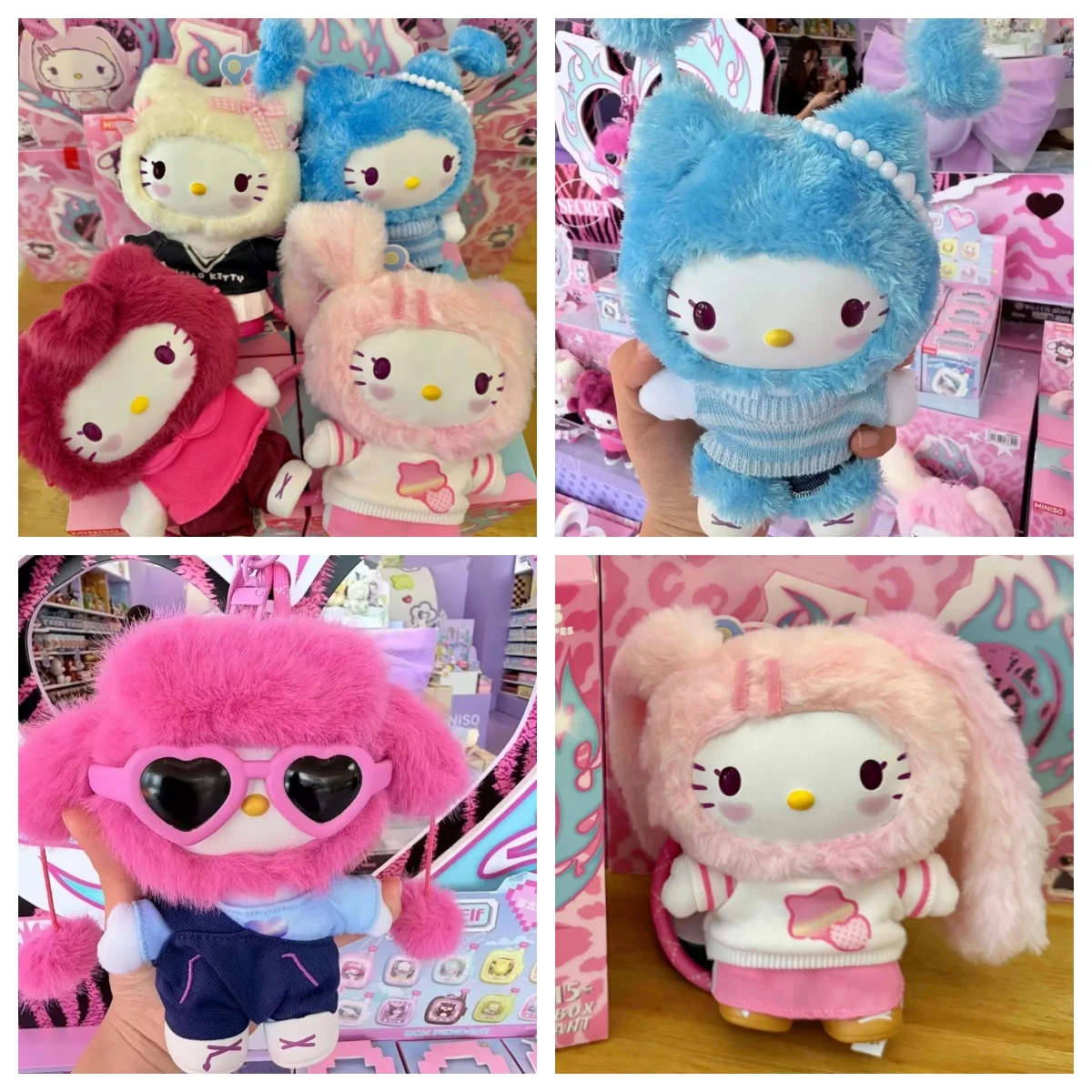 

New Products In Stock Hello Kitty Popstar Series Vinyl Plush Blind Box, Trendy Blind Box, Sweet And Cool Girl Group Styling Gift