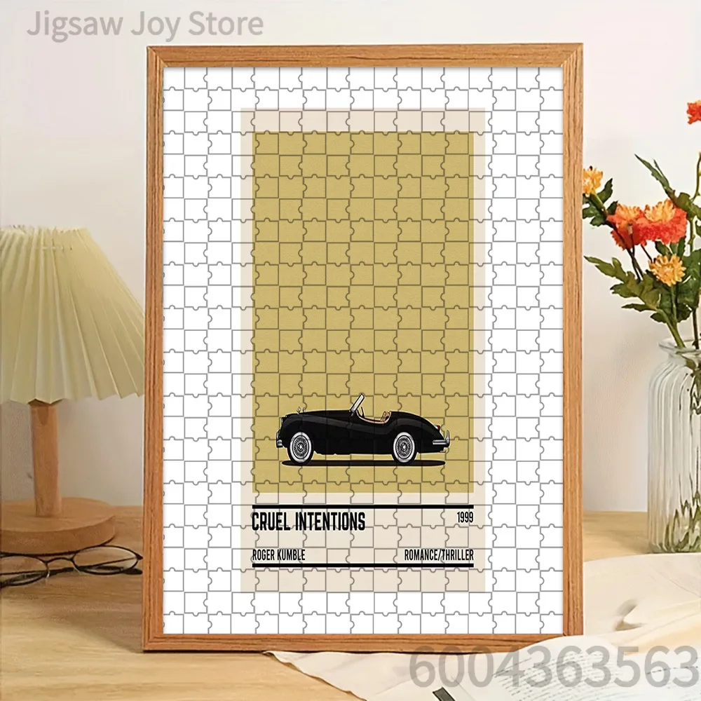 

Классический черный кабриолет из фильма «Жестокие намерения» 1999 года, бумажный пазл, культовый автомобиль из романтического триллера Родера Камбла