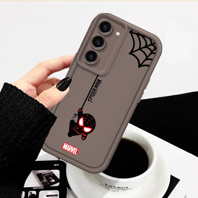 Spider-Man Marvel Fashion Cute For Samsung Note 20 S24 S23 S22 S21 S20 Ultra Plus FE A25 A23 A22 A55 A35 5G Eye Ladder Back