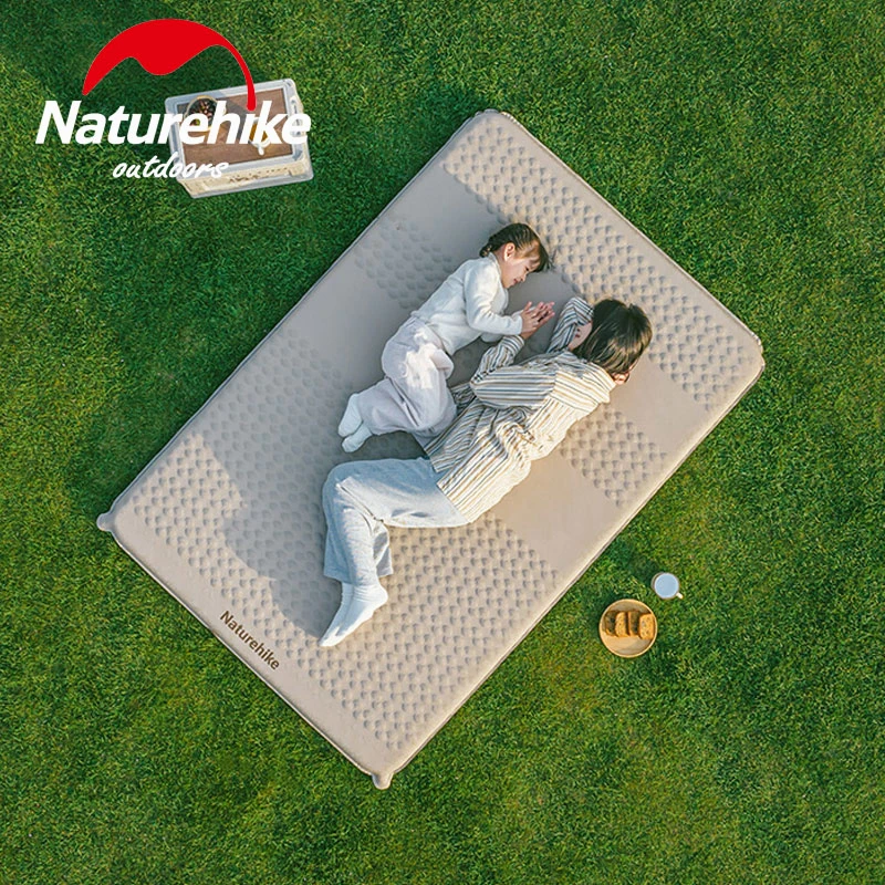 Naturehike Self-inflating Mat Trip Air Bed Mattress Tent Sleeping Pad Sponge Cushion Single/Double Ultralight 6.5cm Thickness