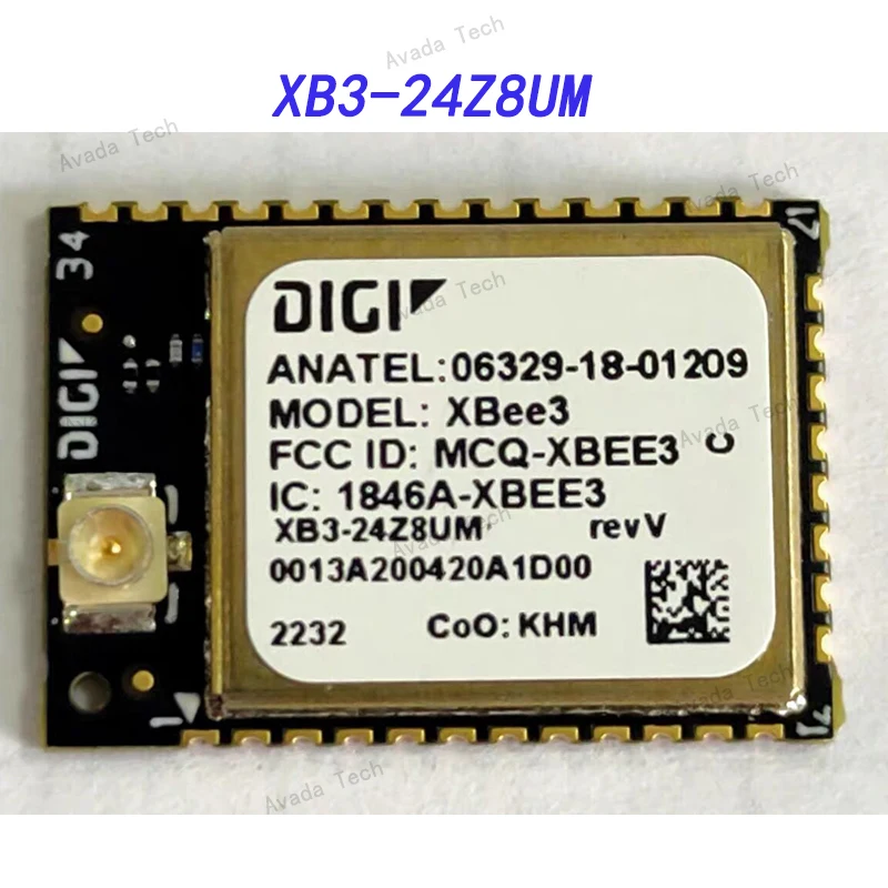 Freeshipping Avada Tech for Digi XBee3 Pro Zigbee 3.0 wireless module 2.4GHz XB3-24Z8UM