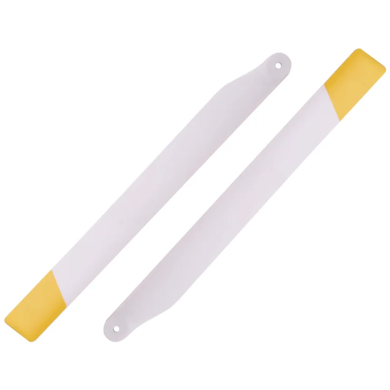 ABKQ-3Pair RC helicóptero de juguete actualización C138 juego de alas de Rotor para RC ERA C138 Bell 206 1:33 piezas de helicóptero de juguete RC amarillo blanco