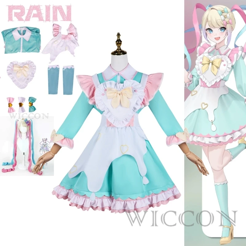

NEEDY GIRL OVERDOSE Game Rain Ame Superchat Demon Angel Chan And A Live Broadcast Vitality Girl Cosplay Costume Game Full Of Set