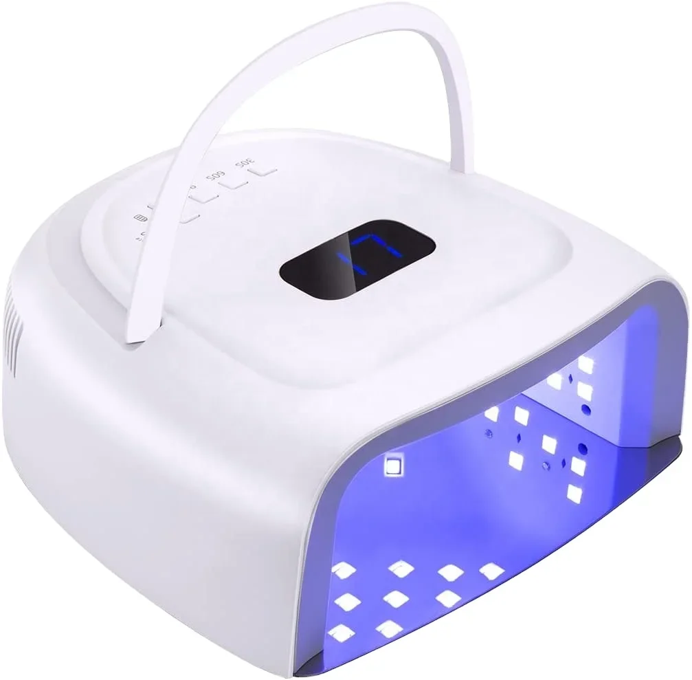

60W Rechargeable Gel Uv Nail Lamp Cordless Portable Uv Led Lamps for Nails With Double Light Source