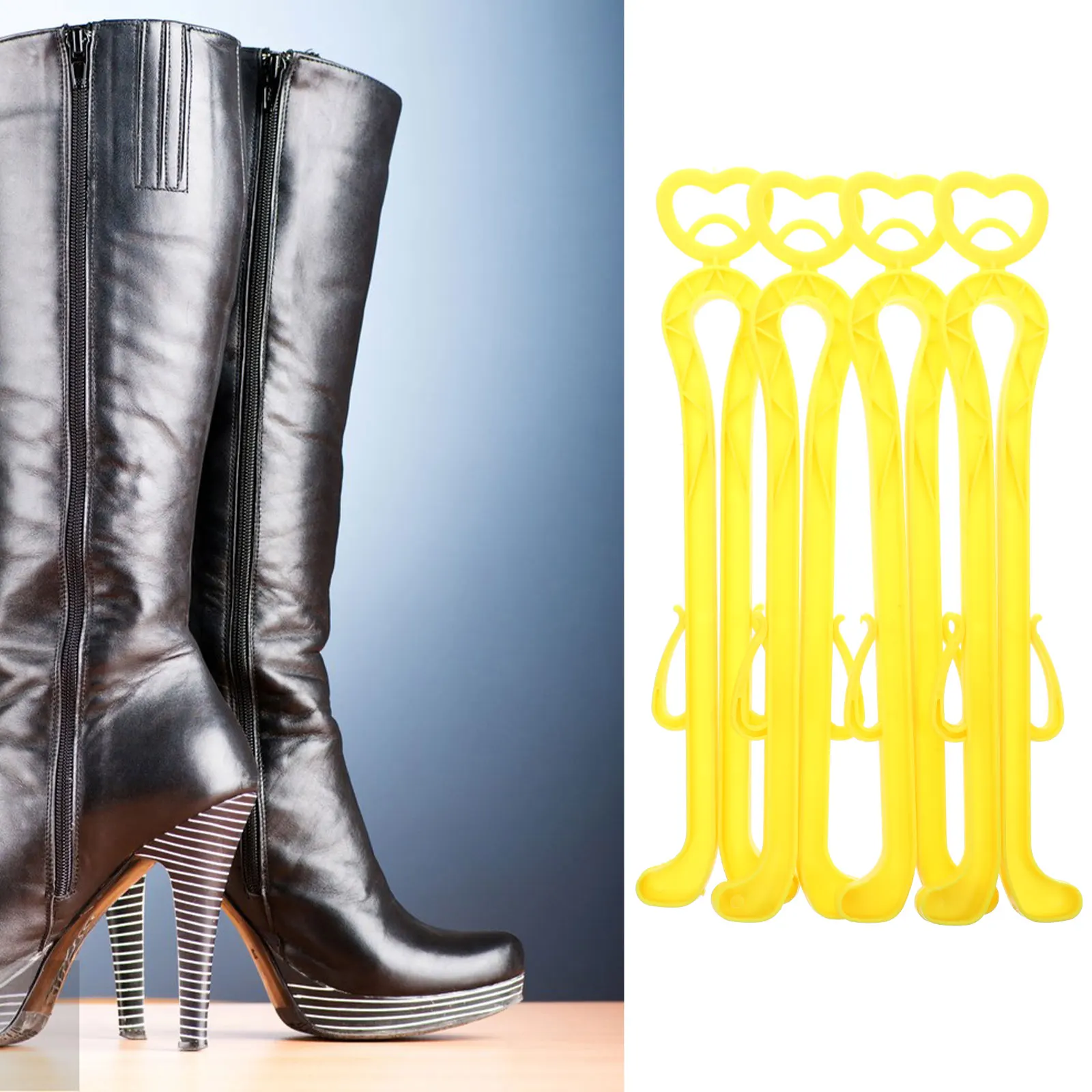

4pcs Boot Clips Shapers Lightweight Shoe Support For Home Daily Use Shoes Shop Shoe Trees Boot Shaper Inserts