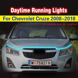 1PCS Car LED Daytime Running Light For Chevrolet Cruze 2008-2018 Waterproof DRL Lamp Decorative Atmosphere Lamps Ambient Lights