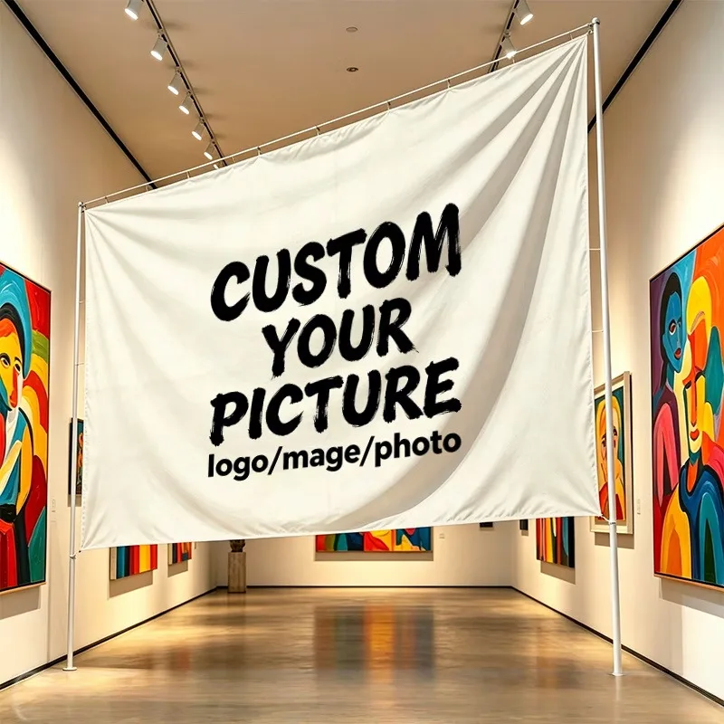 Custom Banner Flags Suitable For Memorial Photo Auto Repair Shop Courtyard Decoration Birthday Commercial Advertising Promotion