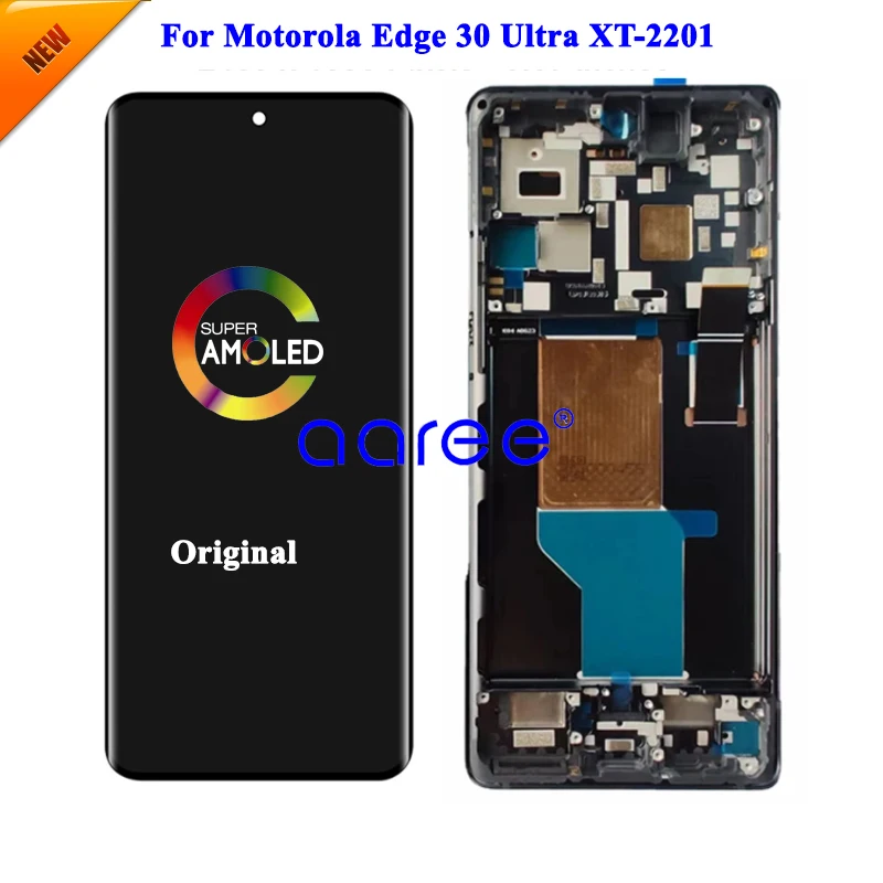 AMOLED LCD Screen Original For Moto Edge 30 Ultra LCD Display For Moto X30 Pro Display LCD Screen Touch Digitizer Assembly