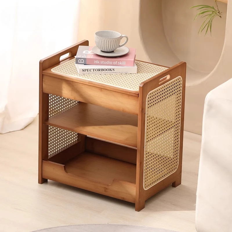 

2-in-1 Cat House Side Table with Storage Shelf Pet Furniture for Living Room/Bedroom, Space Saving End Table Nightstand