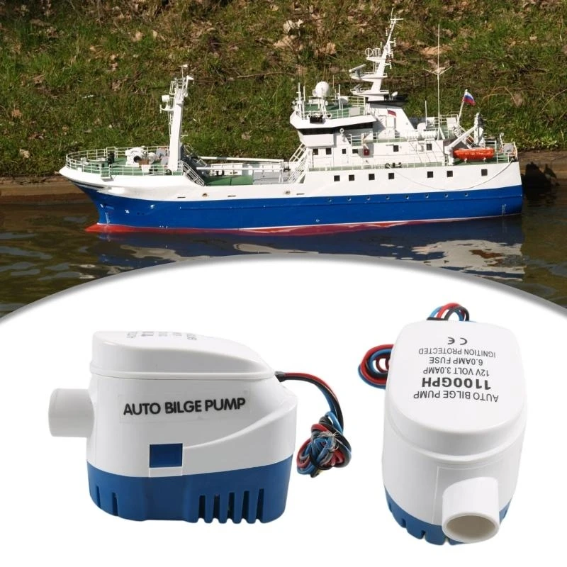 Efficient & Reliable Small Boat Bilge Pump 12V 11000gph Automatic Pump with Float Switch Simple Installs