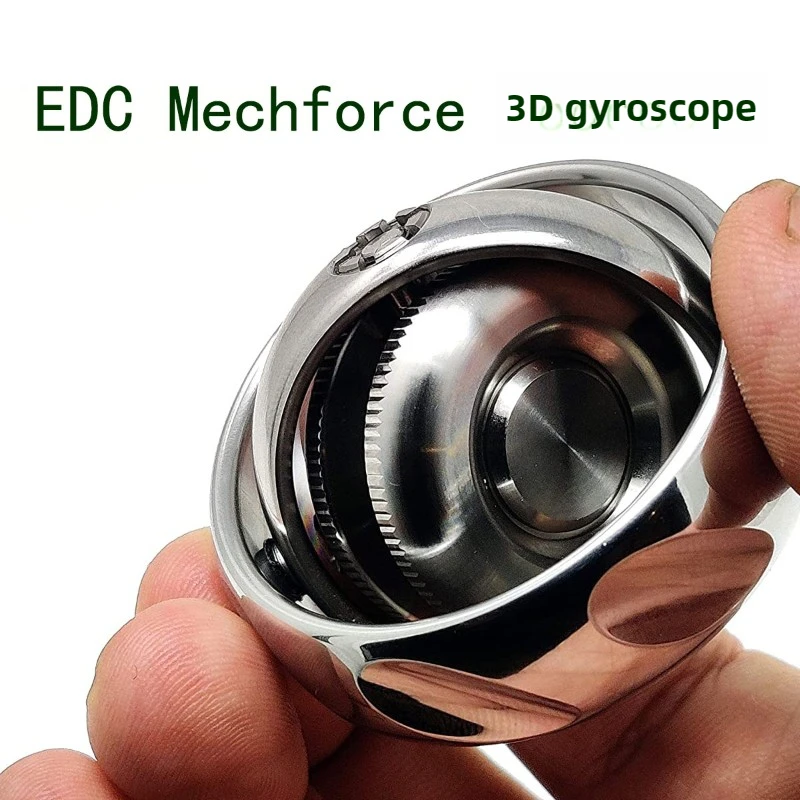 Mechforce EDC3D Metal Gyroscope Mechanical Fingertip Gyroscope Anxiety Relief Stress Reduction Desktop Toys Gifts