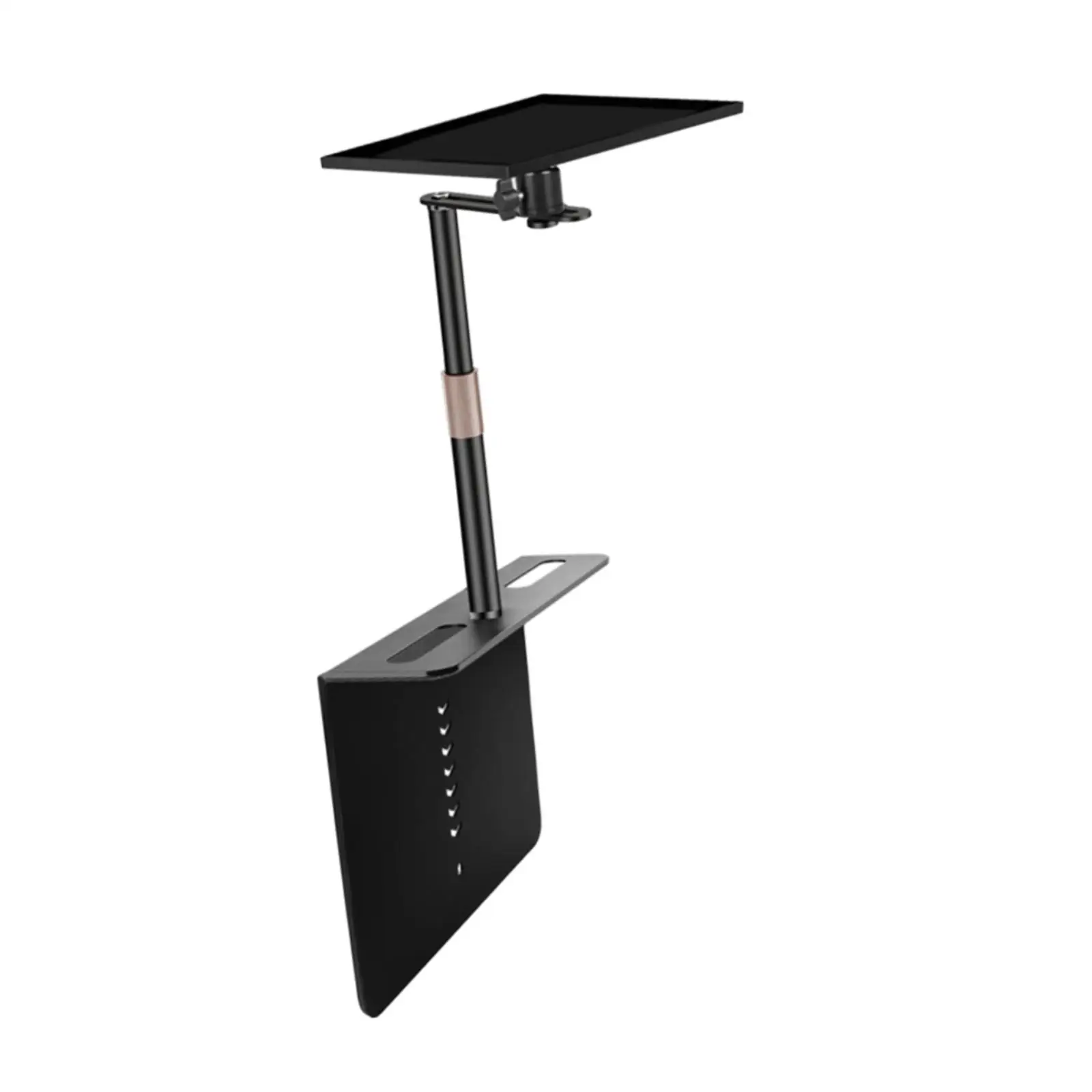 Projector Stand Compatible Rotatable Black Desktop Stand Plug in Metal Height Adjustable Bed Sofa Projector Stand for Home Stage