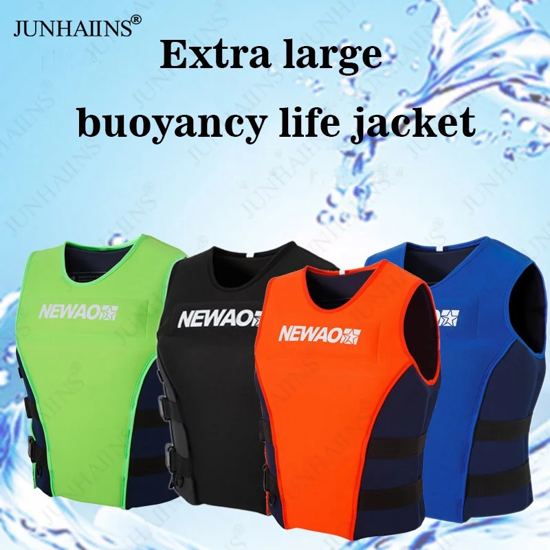 Junhaiins Life Vest with Adult Ocean Safety Jacket for Outdoor Water Sports Fishing and Swimming