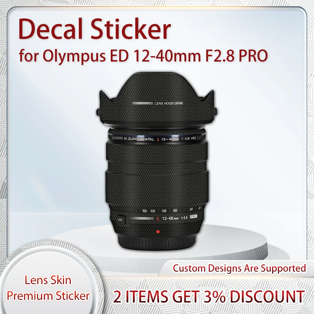 

Защитная пленка для наклейки ED1240f2.8 для Olympus M.ZUIKO DIGITAL ED 12-40F2.8 PRO, наклейка на кожу объектива, пленка для наклейки на кожу, покрытая