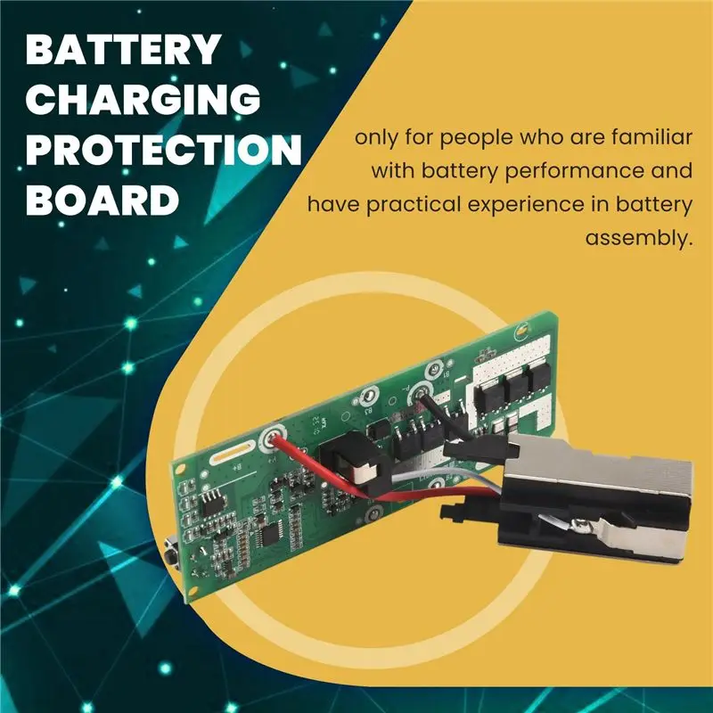 AS60-2X Li- Battery Charging Protection Circuit Board PCB Replacement For Ryobi 18V P108 RB18L40 Multimeter Multitool