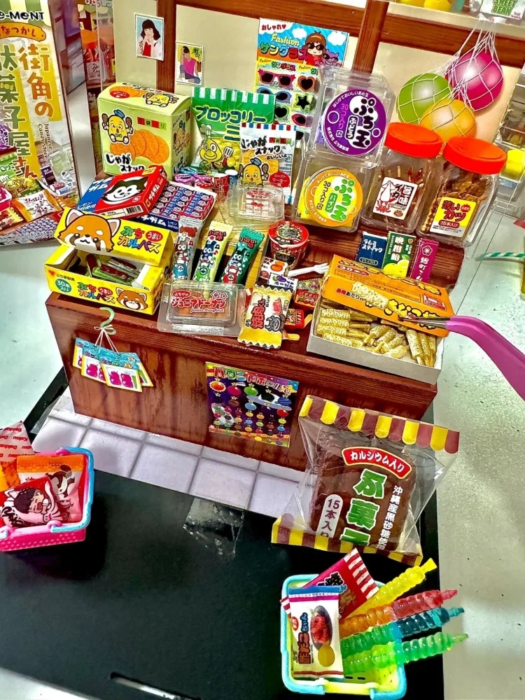 إعادة النقل ريترو ديم سوم كاندي مخزن مشهد مصغر نموذج لطيف هدية لعبة تحصيل شخصيات العمل العصرية عرض لعشاق #6