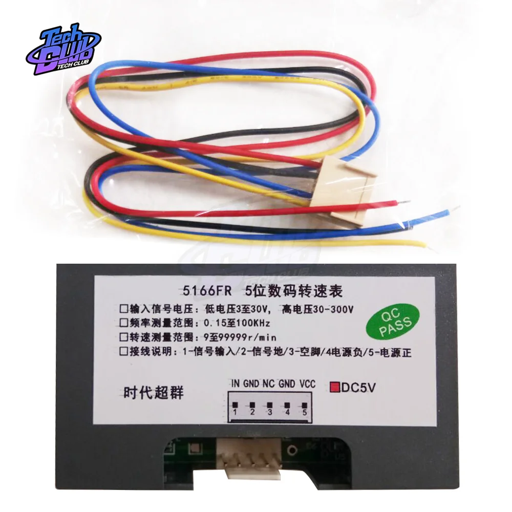 5 Bit LED Digital Panel Display Counter Frequency Reversible Counter Meter Count Time for Industrial Tools