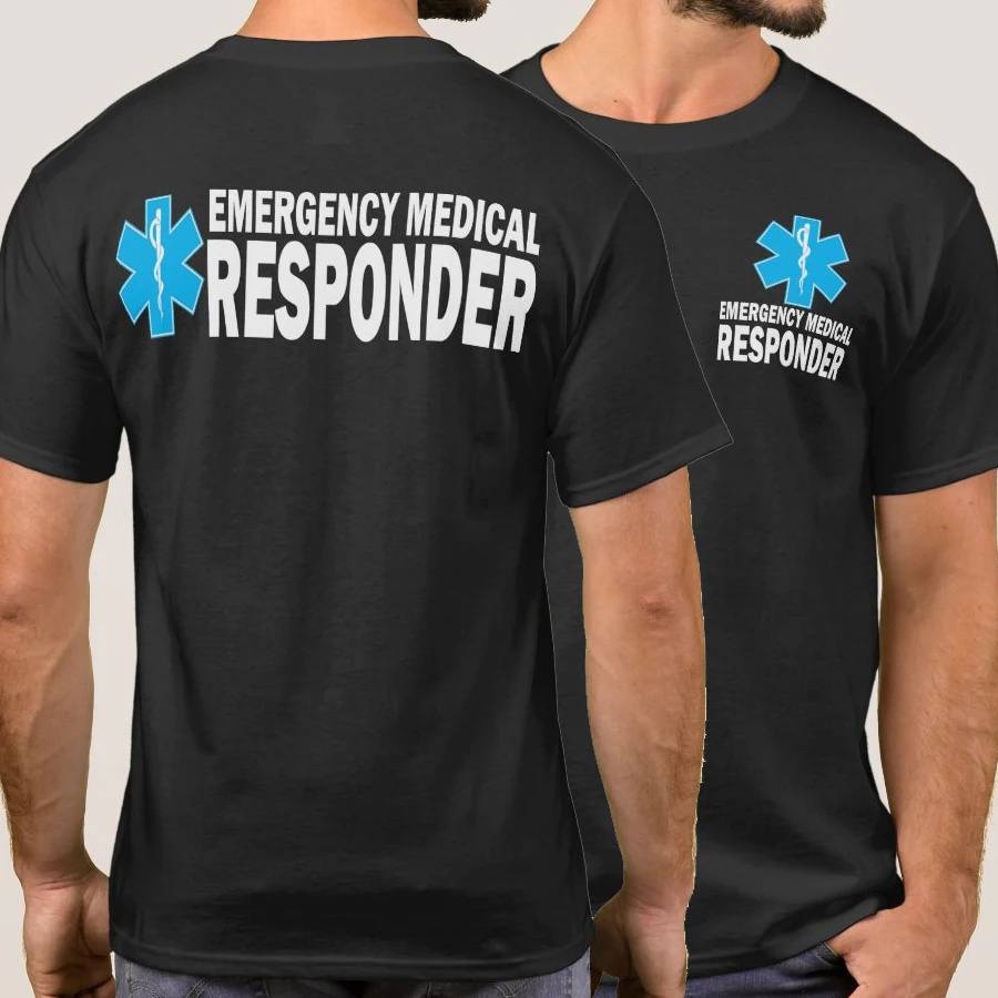 

Star of Life EMR Medical Responder Paramedics Duty Wear T Shirt. High Quality Cotton, Breathable Top, Loose Casual T-shirt S-3XL