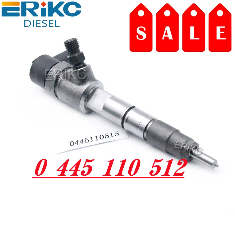 

ERIKC 0445 110 512 Engine Oil Injector 0445110512 High Pressure CR Injector 0 445 110 512 OEM 1100200FA040 for JAC 2.8l