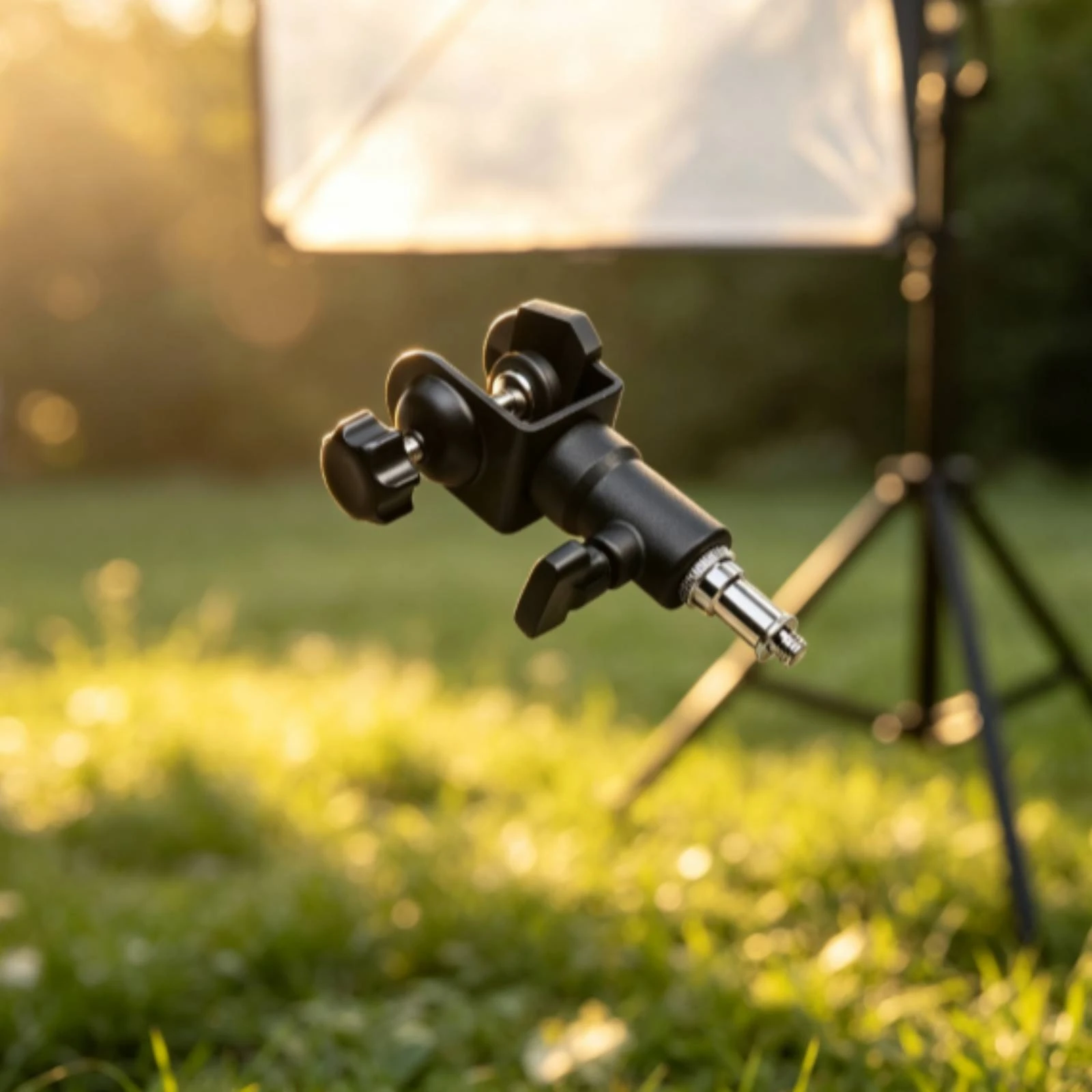 C-Clamp with Threaded Connector Adjustable C Clamp with Mounting Column Camera Mount Secure Versatile for Photographers view 4