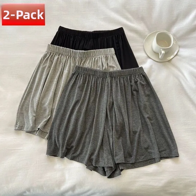 High Waist Wide Leg Sleep Pants Women's Loose Fit Modal Cotton Shorts Spring Summer Sport Casual Home Wear Trousers