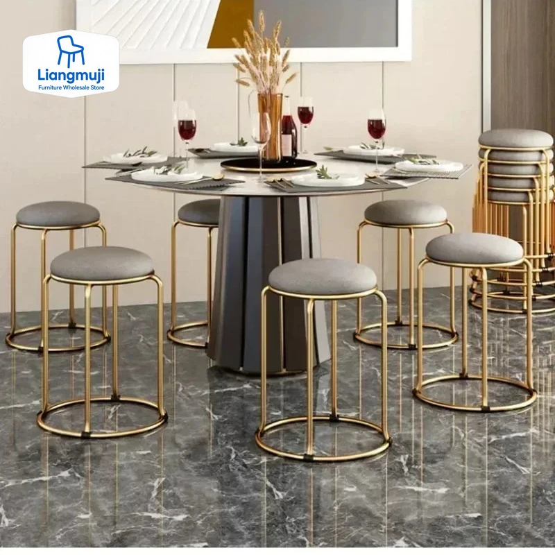 

Stackable Stools Dining Chairs Kitchen Stool Nordic Furniture High Kitchen Nordic Restaurant Sillas Para Comedor Folding Room
