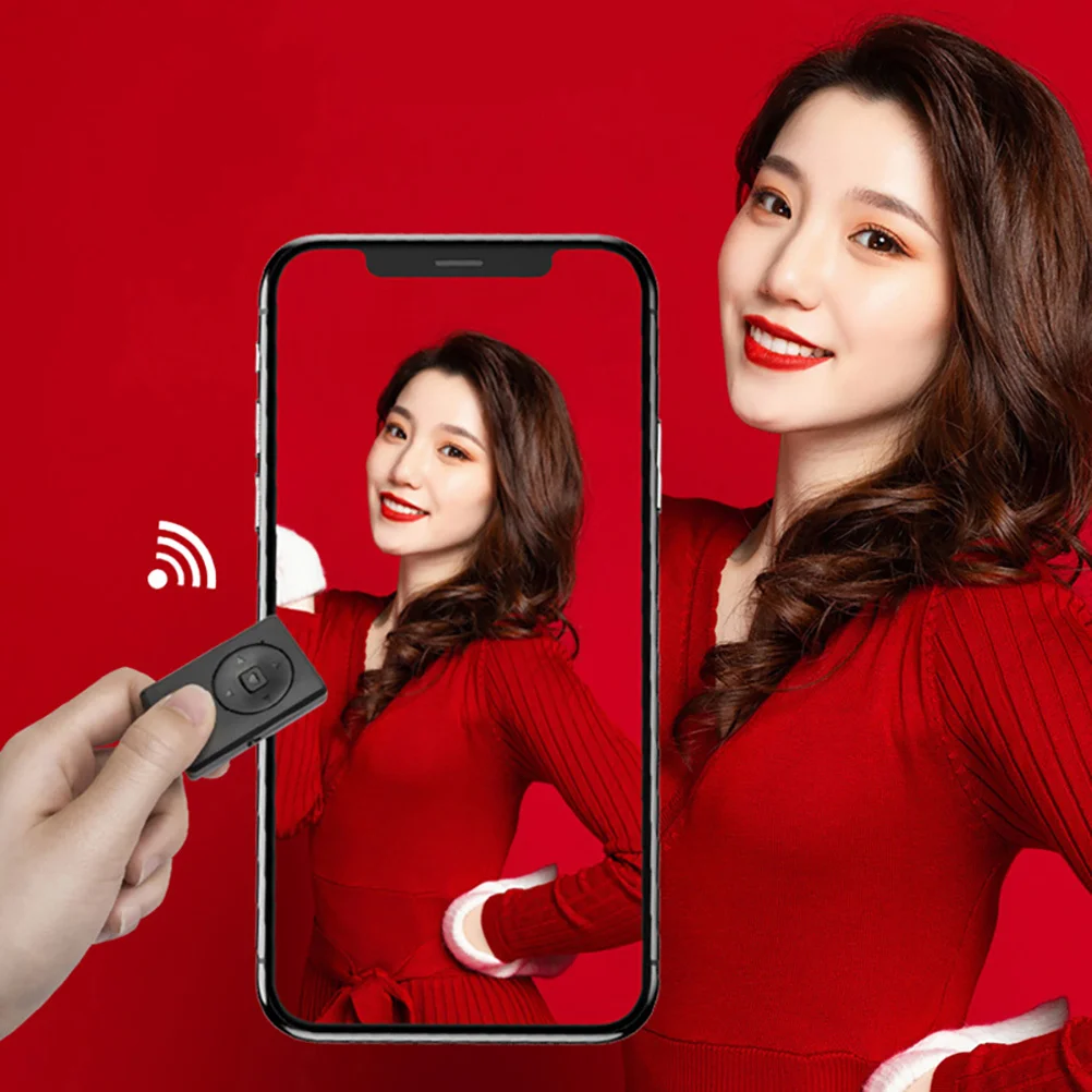 

Selfie Remote Wireless Shutter Control for Phone Camera Page Turning E-Book Apps Multiple Functions Gift