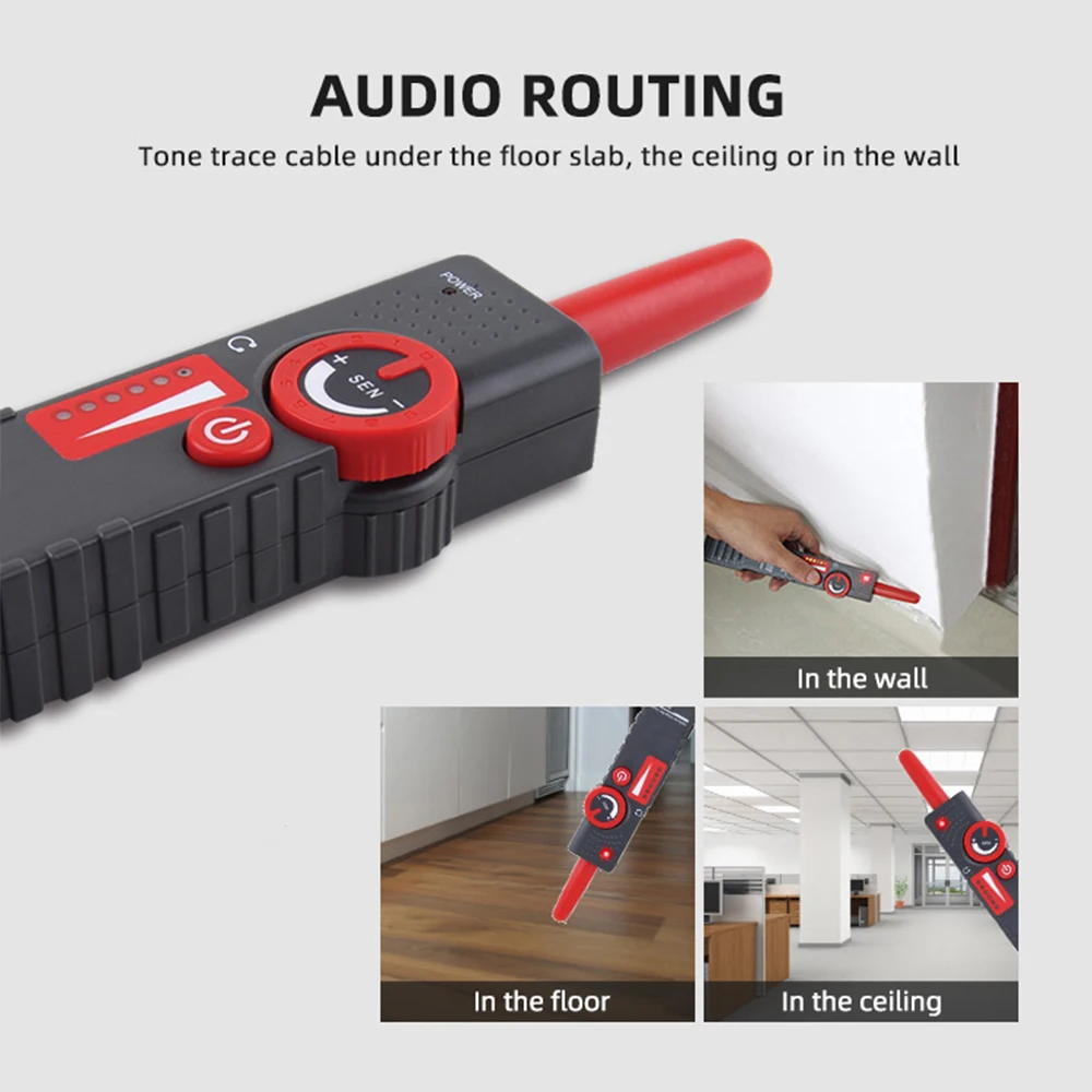 NOYAFA NF-820 Underground Wire Locator Locating The Ceiling Or In Wall Wires Tracker LAN Network Cable tester Line Finder