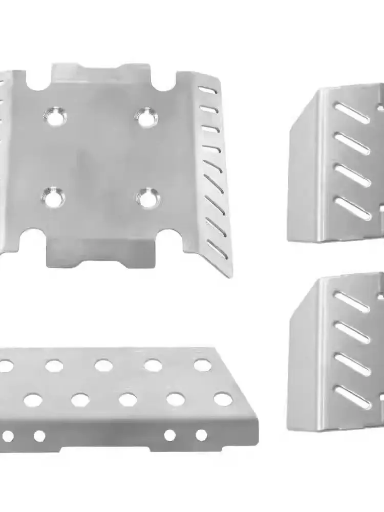 Armadura de chasis de acero inoxidable para coche MJX H8H V1/V2 1/8 RC |   Placas de deslizamiento delanteras y traseras |   Protección inferior resistente |   Actualización