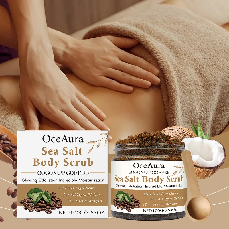 

Hydrating Coconut Coffee Scrub - Gentle Exfoliating Dead Skin Moisturizing, Deep Cleansing Refreshing Scent Body Care