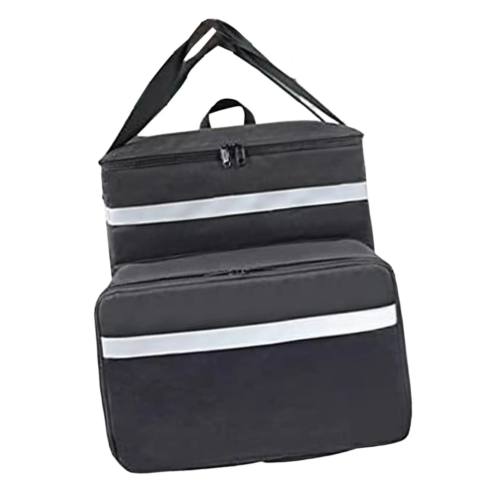 Expansível Catering Cooler Bag com 4 bolsos de malha, impermeável Food Warmer, mochila para viagens, piquenique ao ar livre, carro, moto