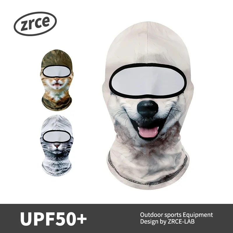 Cagoule intégrale imprimée en 3D, masque de ski, cagoule de Halloween, cosplay, crâne, animal, méthode d'image numérique, style amusant et cool, vente chaude