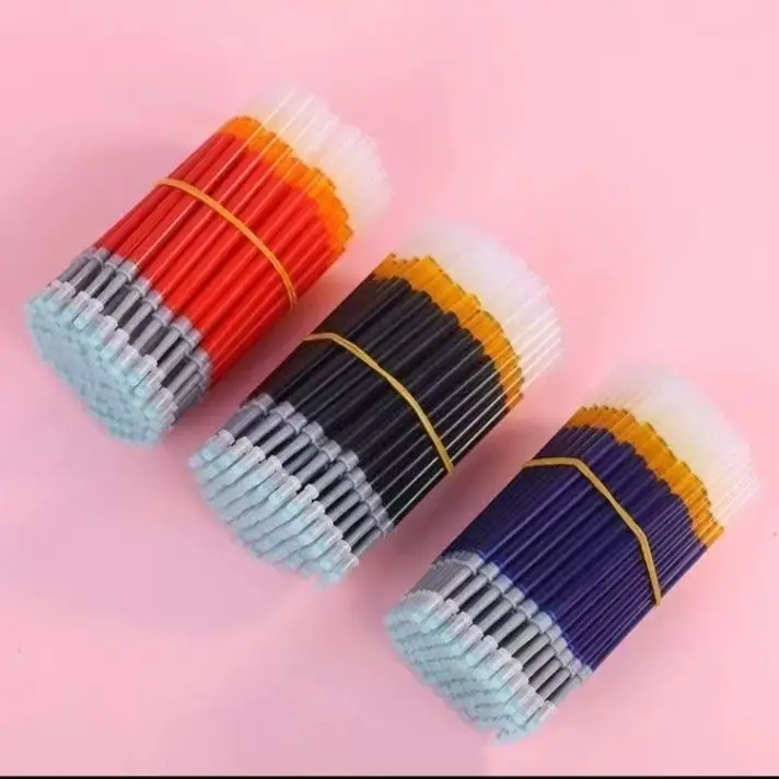 Gel Ink Refill 40 Pcs Replacement Pen Refills use for Click Pens with Spring Gel Pen Refills Compatible 4.3 Inche Refill Smooth