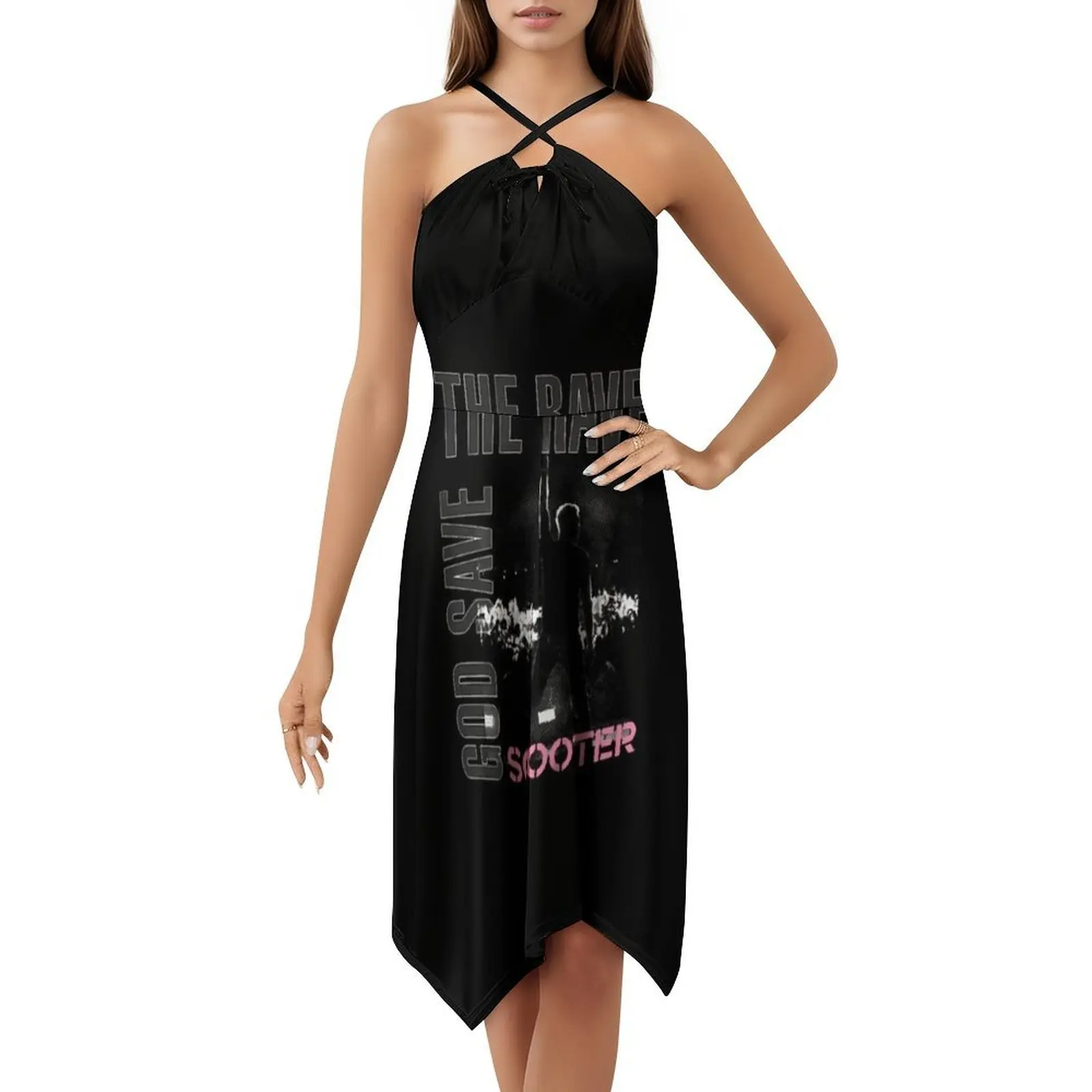 The Rave And God Save _ Gt _ Scooter _ Lt _ فستان بوهيمي عتيق بأكمام منتفخة أو خيارات بدون أكمام للنساء فستان Spacey
