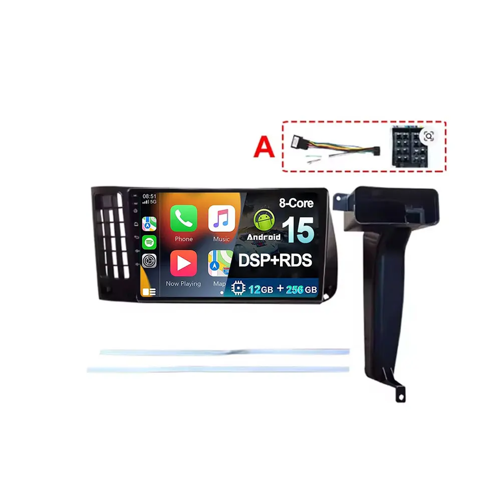 Android 15 voor VW Volkswagen Golf 3 1992-1993 2K Carplay autoradio multimediaspeler navigatie stereo GPS 4G WIFI BT DSP - afbeelding 2