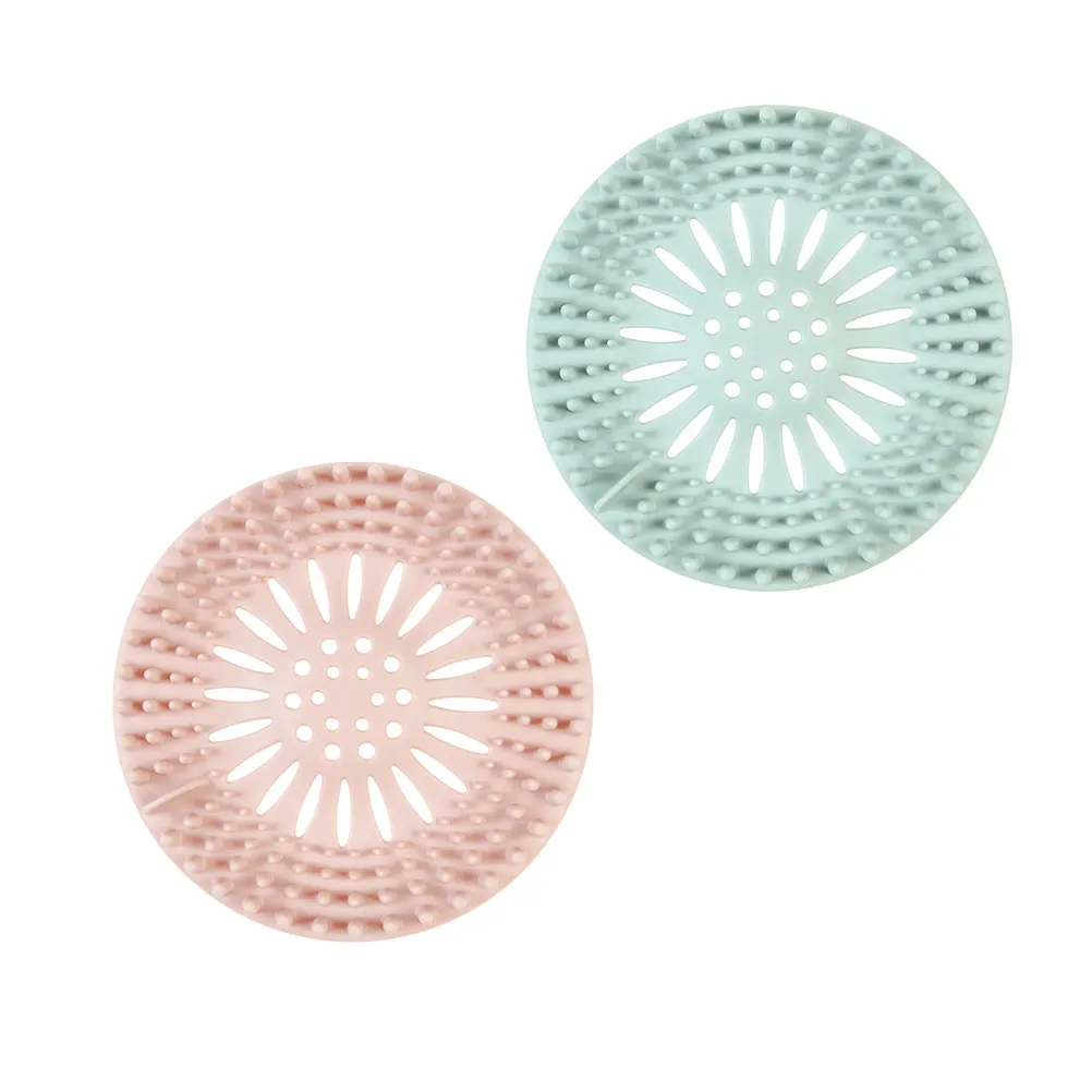 2Pcs Sink Strainer Sink Drain Filter Mesh Garbage Collector Kitchen Basket Trap Pink Durable Eco-Friendly Easy Clean Dishwasher