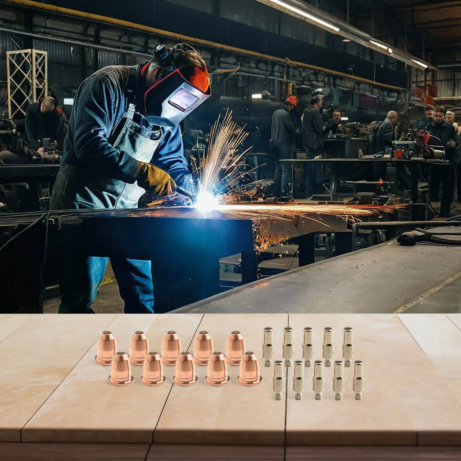 20-個の交換用電極とノズル、プラズマカッタートーチ用、klutch-275i-375i-p400dv-p300i-プラズマ消耗品用