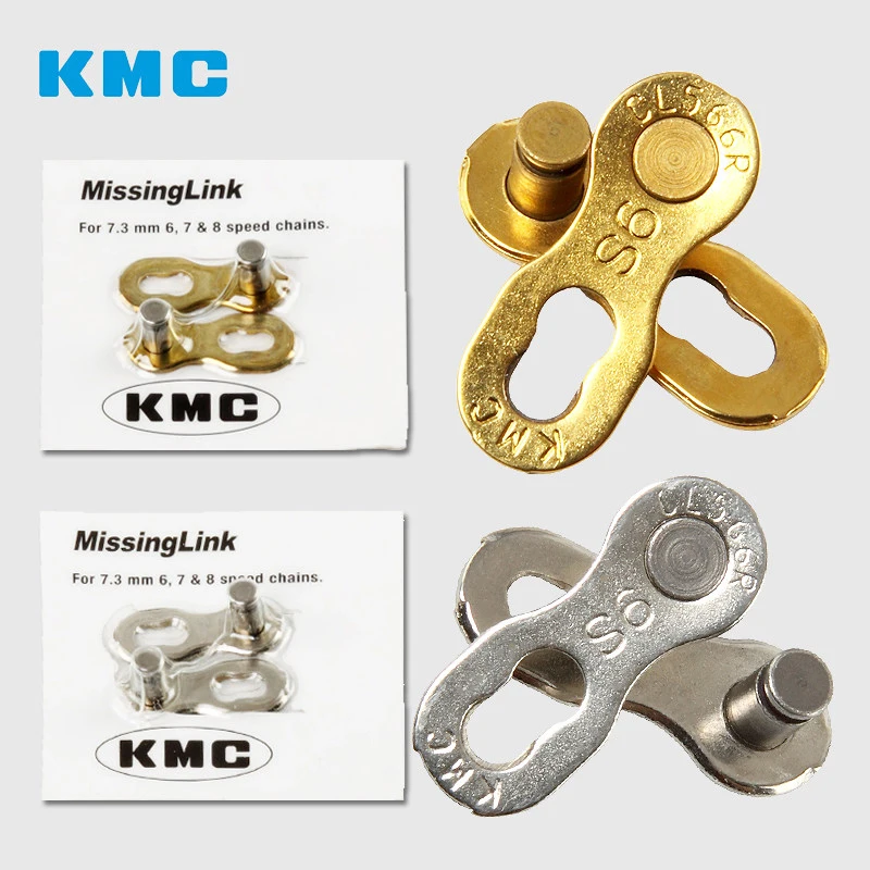 1 Pair KMC Bicycle Connector Lock Quick Link 6/7/8/9/10/11/12 Speed MTB Road Bike Chain Missing Link Reusable Chain Magic Clasp