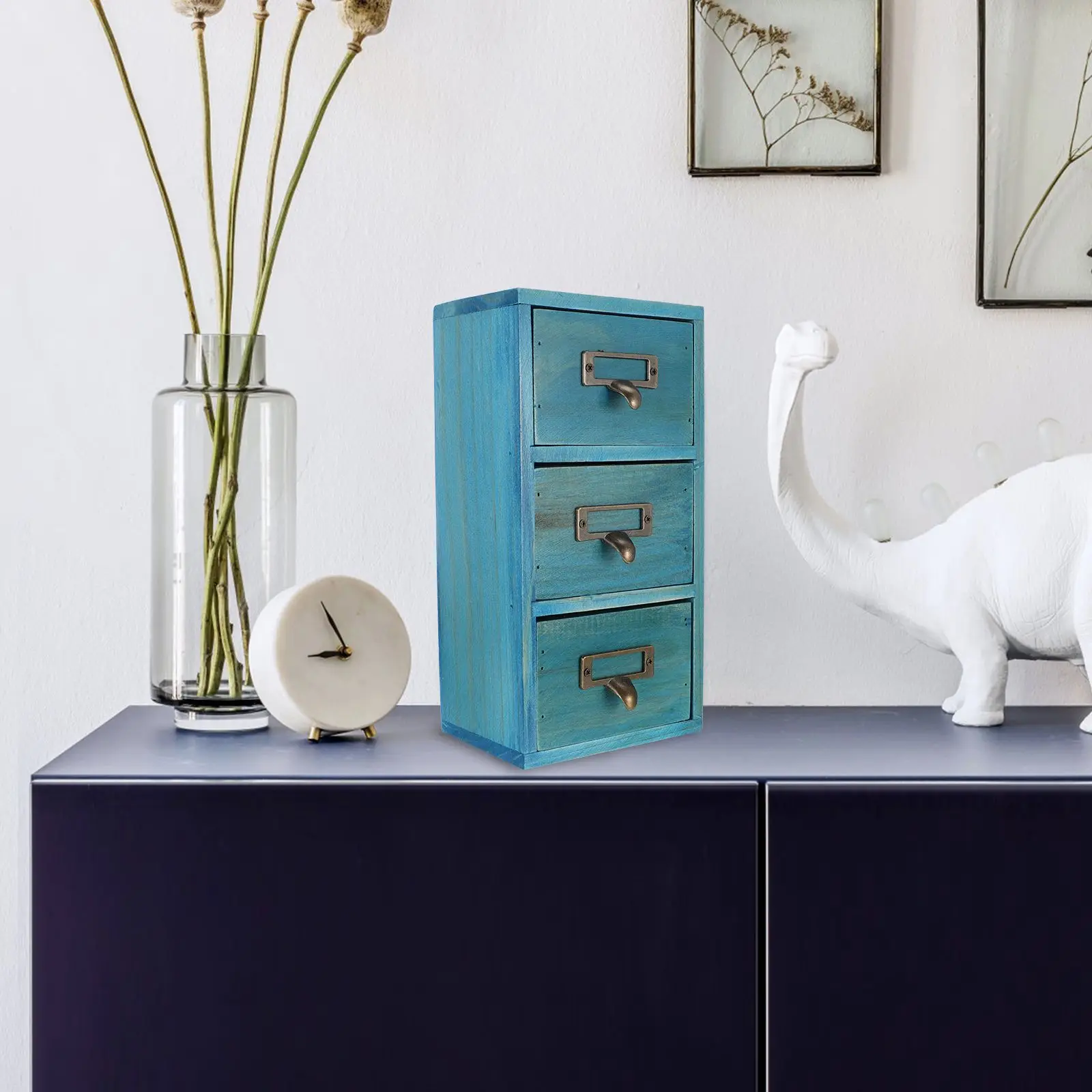 Wooden Storage Box Desktop ganizer Multi Functional Compartment Container Space Saving Home Office Use Premium Quality Wear