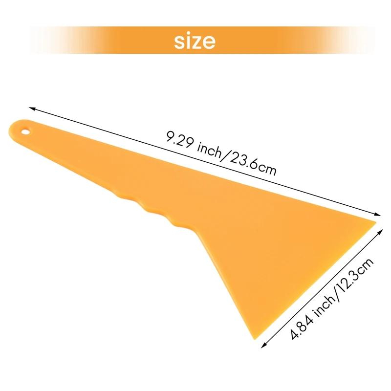 プラスチック製の窓ステッカー,車の窓用の黄色のステッカー,スクレーパー,クリーニングツール