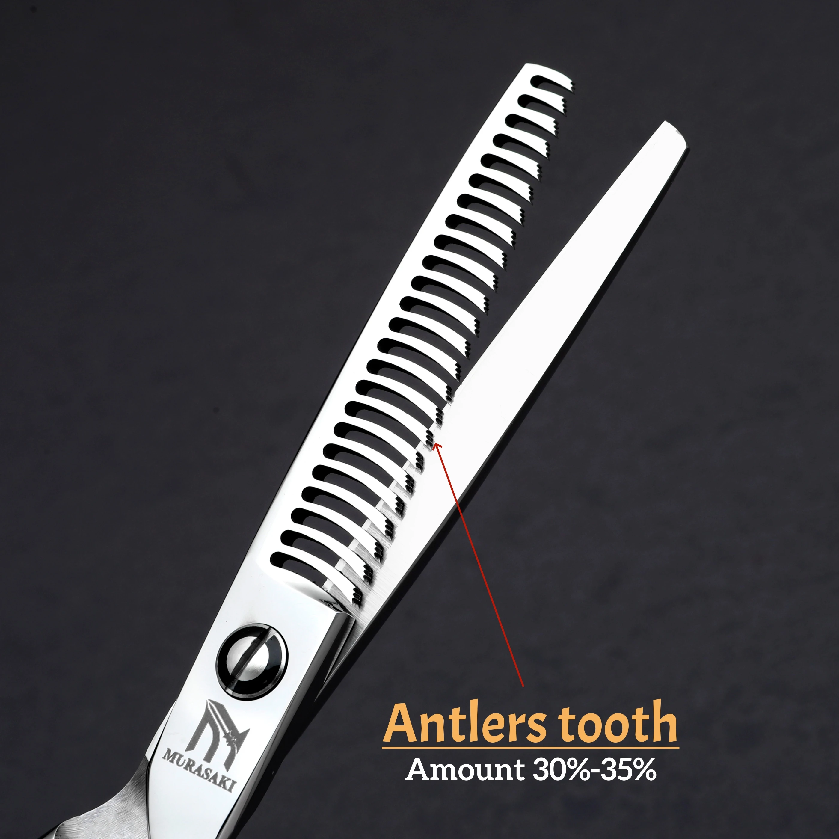 MURASAKI Professionelle Friseurschere, Friseurschere aus 440C-Stahl, 6-Zoll-Haarschneidewerkzeuge, hochwertiges Friseurzubehör – Detail 11