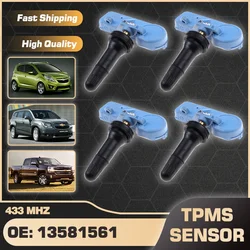 Tire Pressure Sensor TPMS For Chevrolet Matiz 2001-2015 Chevy Orlando 2010-2018 Chevy Silverado 1500 2013-2019 13581561 433 MHz