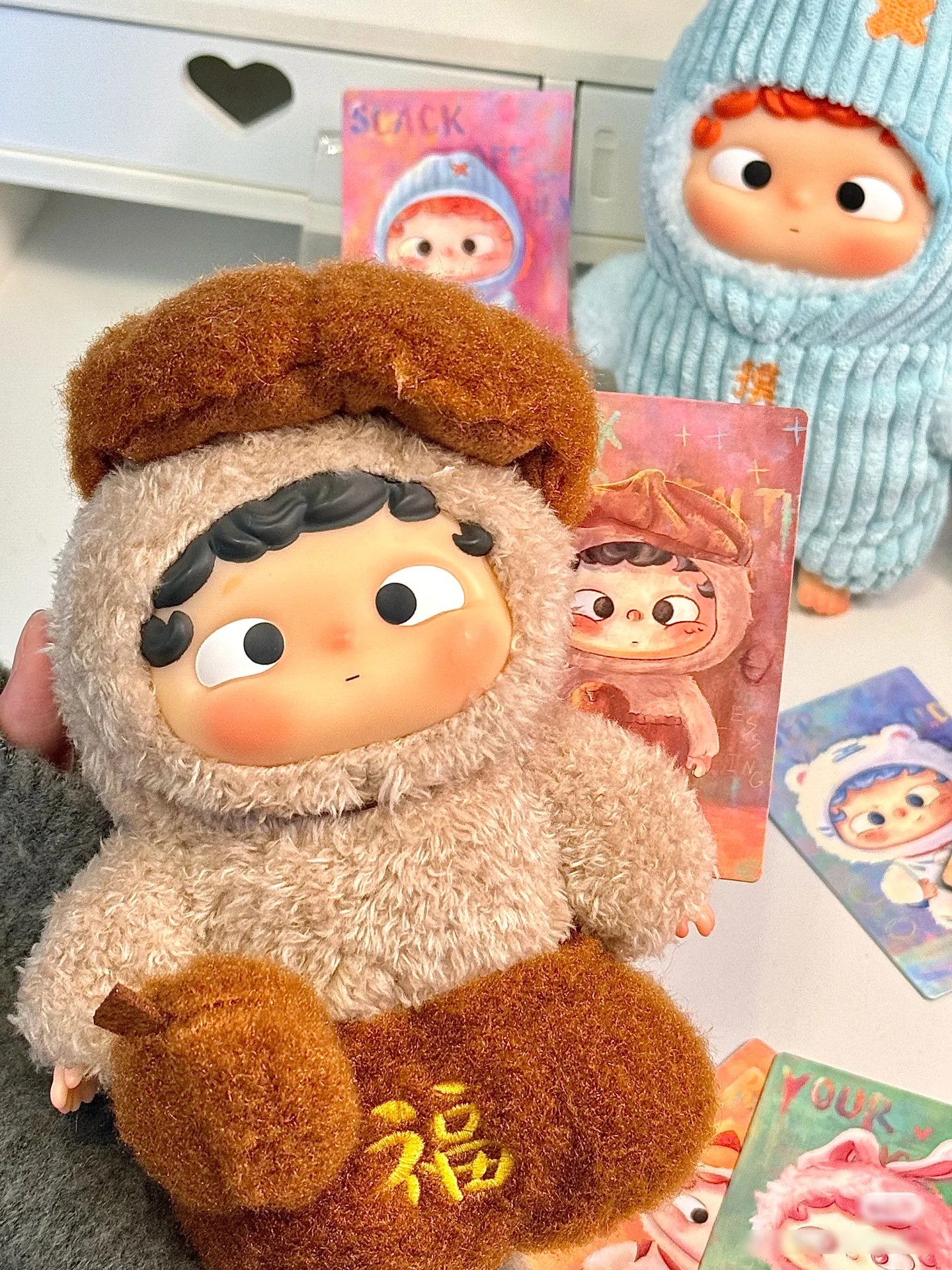 Original Ozai Yao Guai Kindergarten Series Action Figure Vinyl Dolls Toys Cute Vast Wealth Slack Off Daily Ozai Model Xmas Gifts