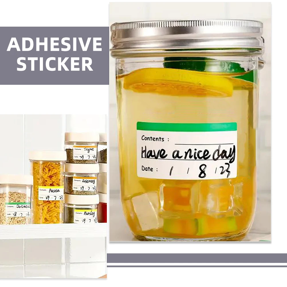 

300 Pcs Food Storage Tags Classification Sticker Freezer Refrigerator Labels Date for Copperplate Stickers Labelling